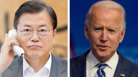 朝鲜是韩国总统与拜登电话对话轴