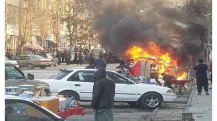 انفجار در جاده نادر پشتون کابل + ویدئو