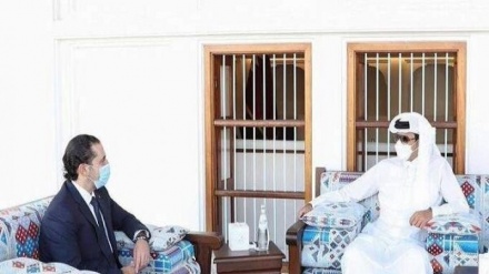 Katar Emiri Al Sani, Hariri ile görüşmesinde Lübnan'a destek olmayı sürdüreceklerini vurguladı