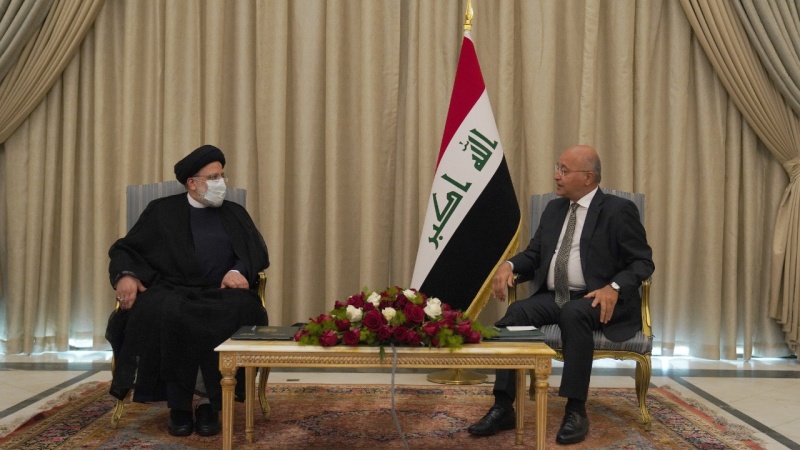 دیدار رئیس قوه قضائیه ایران با رئیس‌جمهوری عراق