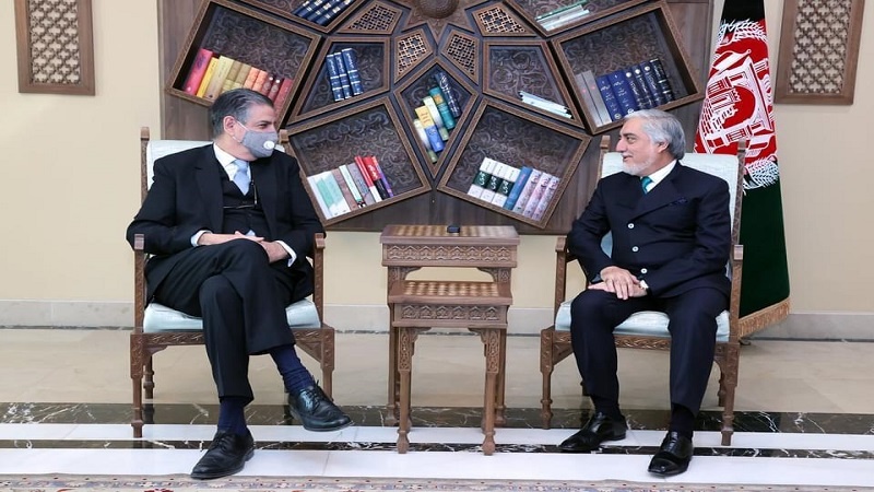 دیدار رئیس شورای عالی مصالحه‌ ملی با نماینده ناتو در افغانستان