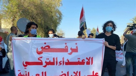 Iraquíes se manifiestan ante embajada turca en Bagdad+Fotos