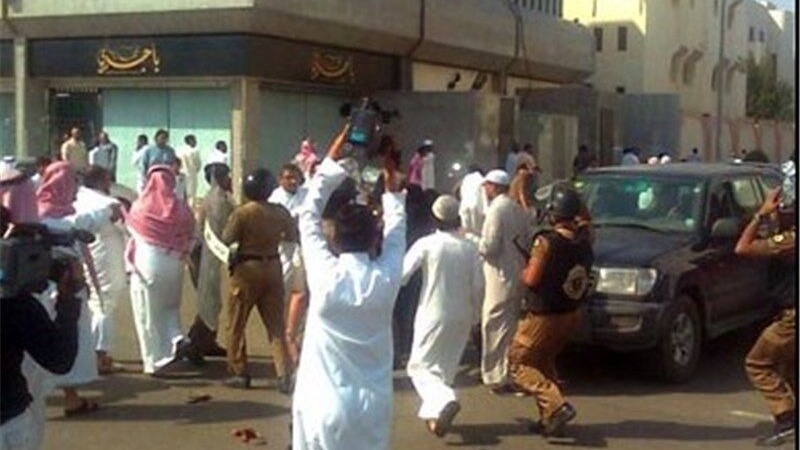 تظاهرات در شهر «بریده» عربستان علیه رژیم آل‌سعود
