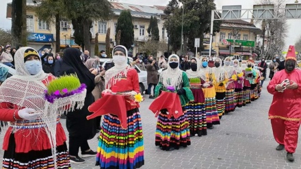 北部ギーラーン州でのノウルーズを迎える儀式祭礼