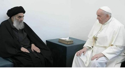 دیدار پاپ با مرجع عالی شیعیان عراق در نجف 