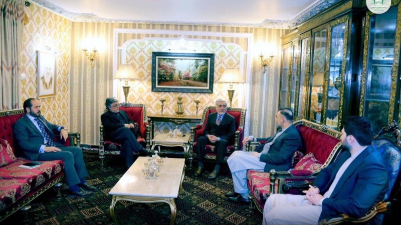 دیدار رئیس شورای عالی مصالحه‌ی ملی با محمد یونس قانونی و عطا محمد نور