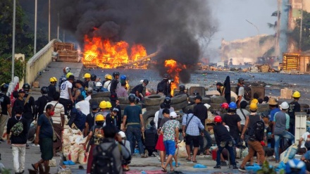 ミャンマーで、「国軍記念日」前に抗議デモ実施