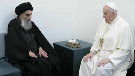 ローマ教皇が、イラクのシーア派最高権威聖職者と会談