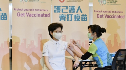 林郑明早接种第二剂科兴疫苗