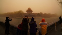 中国北京での黄砂