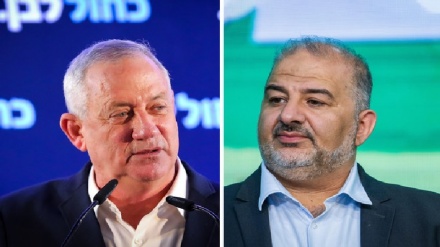 גנץ נפגש עם מנסור עבאס