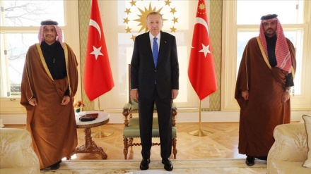 Erdoğan, Katar Dışişleri Bakanı Al Sani'yi kabul etti