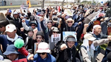 沖縄・辺野古で、護岸着工4年を前に抗議集会実施