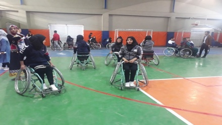 برگزاری رقابت های بسکتبال بانوان معلول افغان در مزارشریف+ صوت