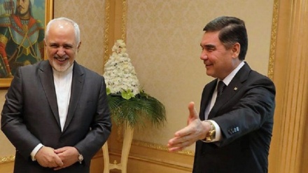 دیدار ظریف با رییس جمهوری ترکمنستان