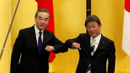 中国外相が茂木外相と電話会談
