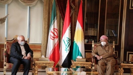 رایزنی ظریف با رئیس حزب دموکرات عراق 