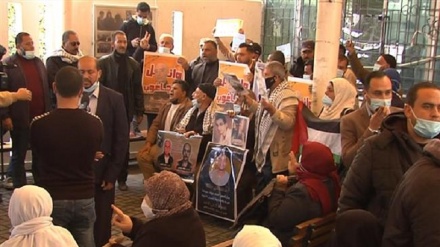 Sit-in tenutosi a Gaza in solidarietà con i prigionieri palestinesi