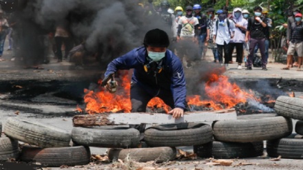 About dozen killed as troops, anti-coup protesters clash in northwest Myanmar