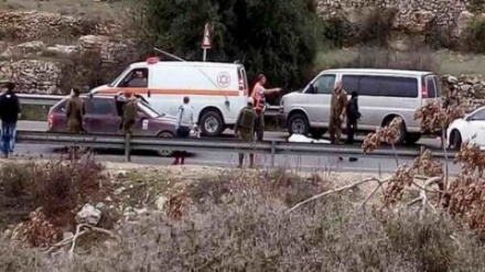 ヨルダン川西岸で、パレスチナ人女性1名がシオニストの自動車にひかれ、殉教