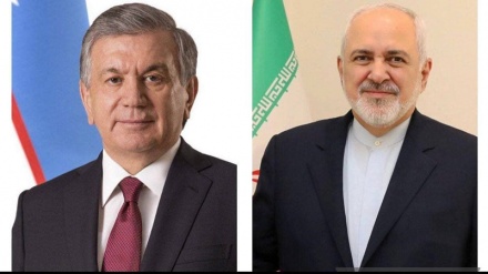 Iran FM, Uzbekistan president discuss mutual ties, regional issues