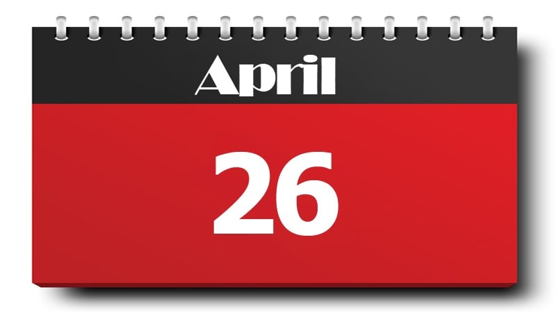 26 April 2021