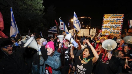 (VIDEO) Territori occupati: manifestanti chiedono il carcere per Netanyahu
