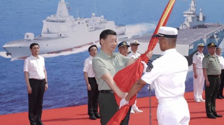 中国一次性入列三艘大型主力战舰