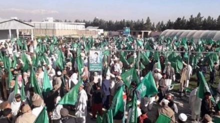 تظاهرات هواداران حزب اسلامی حکمتیار در کابل 