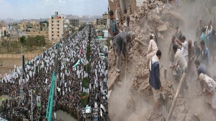 यमन के 14 प्रान्तों में विश्व क़ुद्स दिवस का आयोजन, सऊदी गठबंधन ने रैली में शामिल होने वालों पर की बमबारी, 7 शहीद