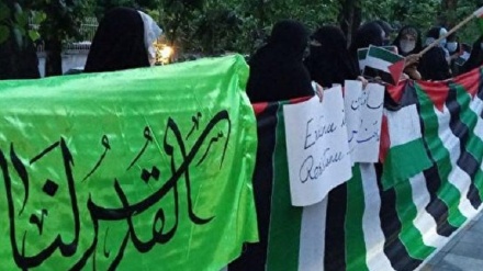 德黑兰大学生和外国学生集会谴责犹太复国主义政权在加沙的罪行