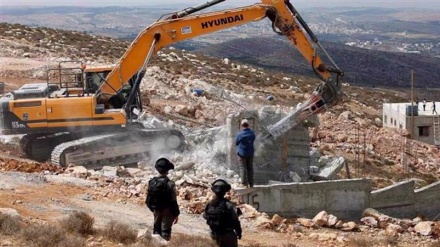 Zionist regime surpasses 1,000 demolitions in the occupied West Bank since Joe Biden took office