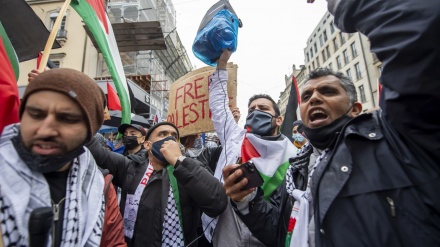Protesta në mbështetje të Palestinës në Gjenevë