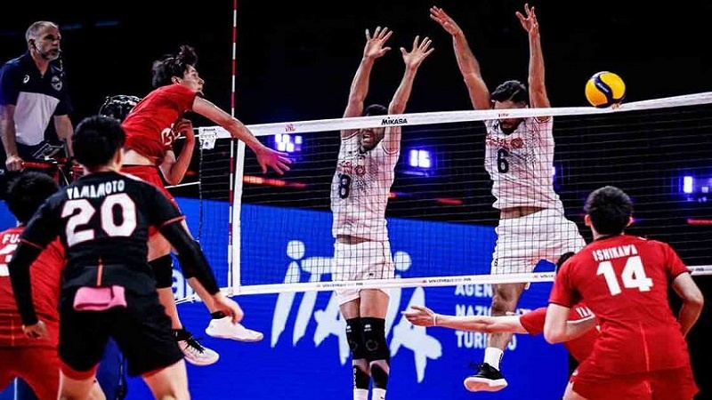 شکست تیم ملی والیبال ایران مقابل تیم ملی ژاپن