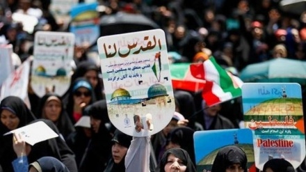  تجمع مردم تهران در محکومیت جنایت‌های رژیم اسرائیل در غزه 