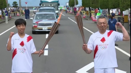 Япония олимпиадасининг гулхани (Видео)