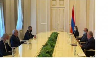 Zarif Ermenistanyň prezidenti bilen duşuşdy