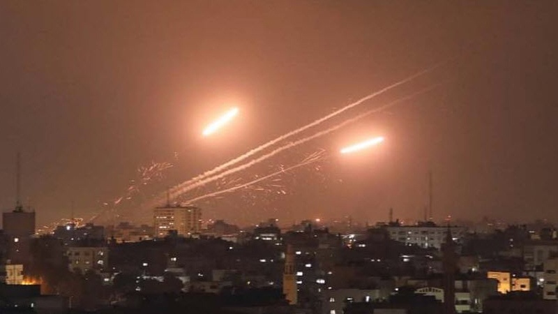 حملات موشکی مقاومت فلسطین به \