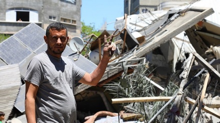 犹太复国主义政权侵略加沙地带破坏公共场所 （组图）