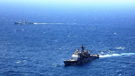 巴基斯坦和美国在卡拉奇港举行海军联合演习