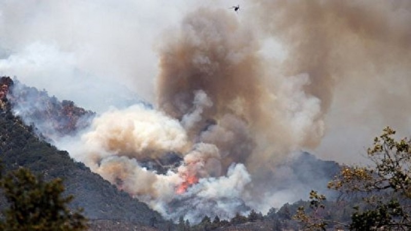 آتش سوزی گسترده در ایالت آریزونای آمریکا