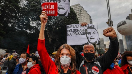 Protesta kundër presidentit Bolsonaro në Brazil për shkak të keqmenaxhimit të pandemisë së Koronasë