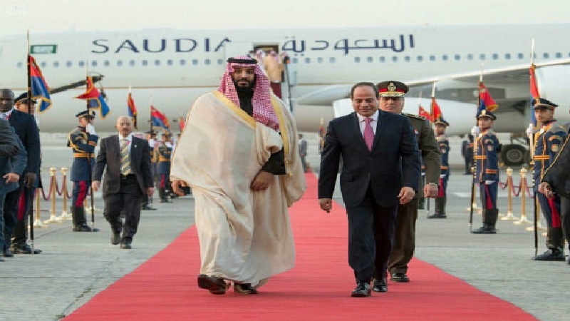 נשיא מצרים נפגש עם יורש העצר הסעודי בסיני