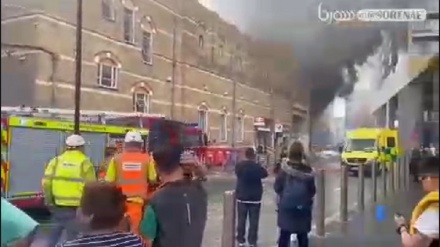 Londra'da tren istasyonunda yangın ve patlama