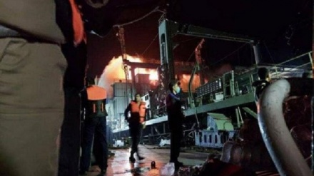 Feuer auf iranischem Marine-Ausbildungsschiff