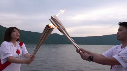 青森県で、県内２日目の聖火リレーが実施