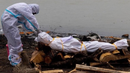 印度将数百名染疫身亡人员的骨灰倒入河中