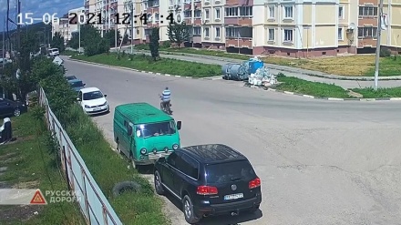 Украинада содир бўлган автоҳалокат (видео)