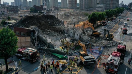 韩国光州一拆迁楼倒塌 已死亡9人