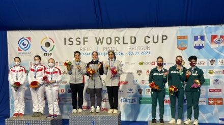 射撃ワールドカップで、エアライフル・イラン女子チームが優勝